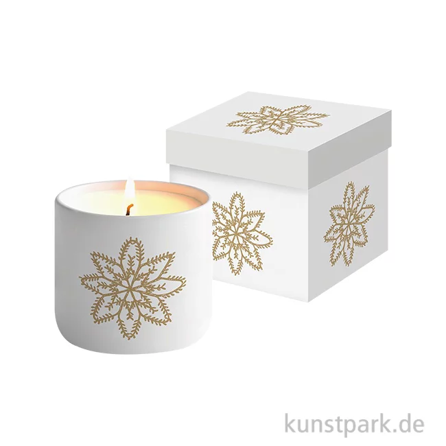 Artikelbild 1 des Artikels “Kerze in Geschenkbox, Atelier Cristal Embossé, Schneekristall “