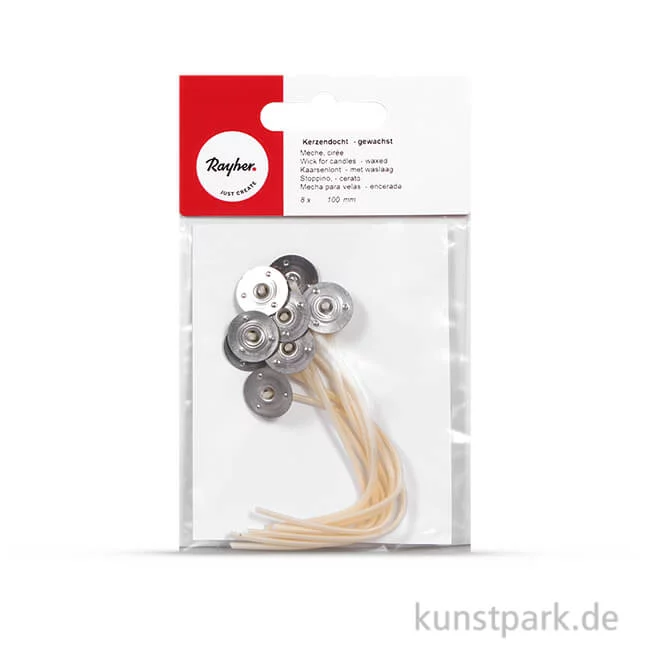 Artikelbild 1 des Artikels “Kerzendocht 100 mm - gewachst, 8 Stück “