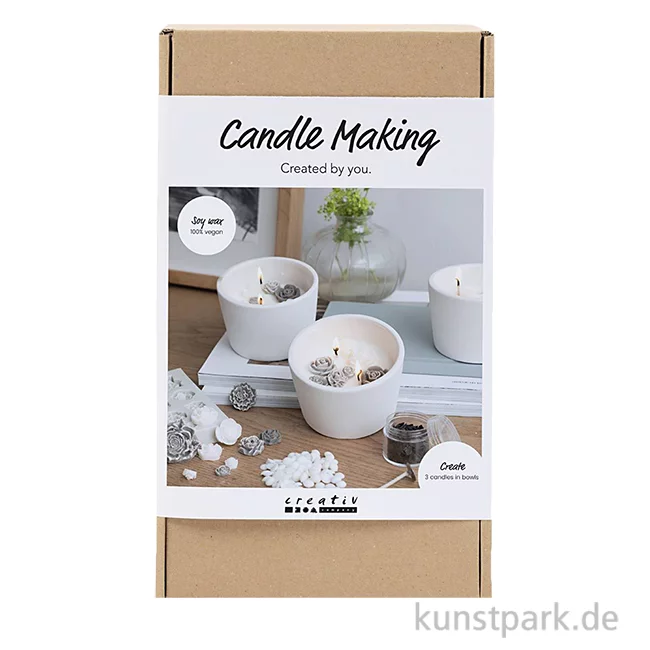 Artikelbild 1 des Artikels “Kerzengießen Set - Rosen Schalen, Beige, Weiß, Creme “