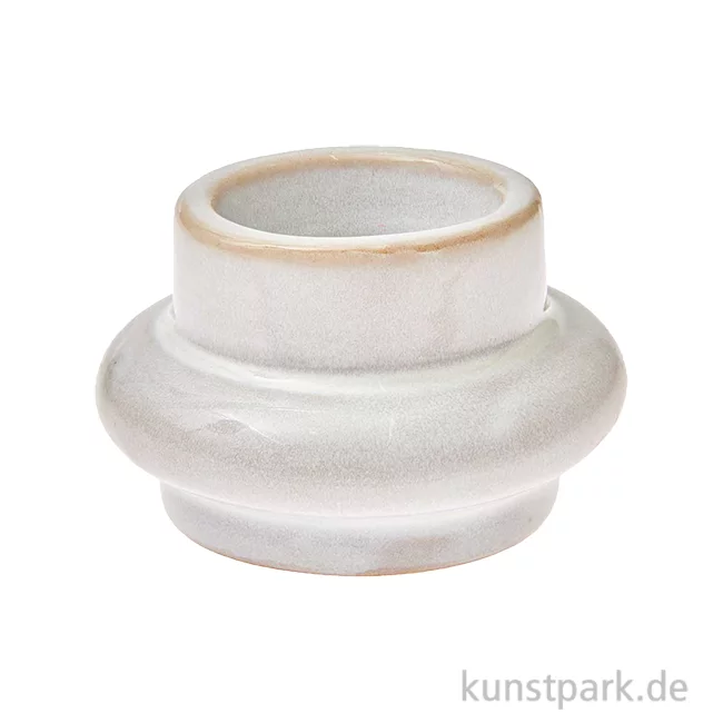 Artikelbild 1 des Artikels “Kerzenhalter Altweiß, Porzellan, 8 x 5 x 8 cm “