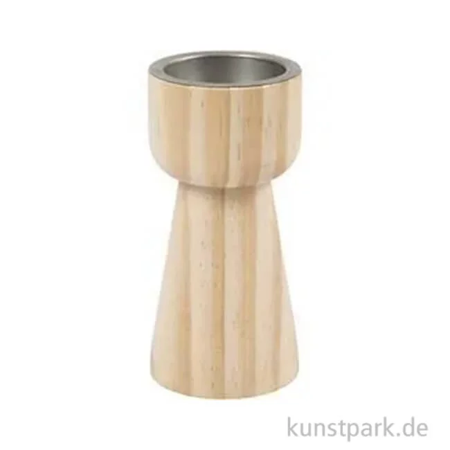 Artikelbild 1 des Artikels “Kerzenhalter aus Holz, Durchmesser 5,5 cm, Höhe 11 cm “