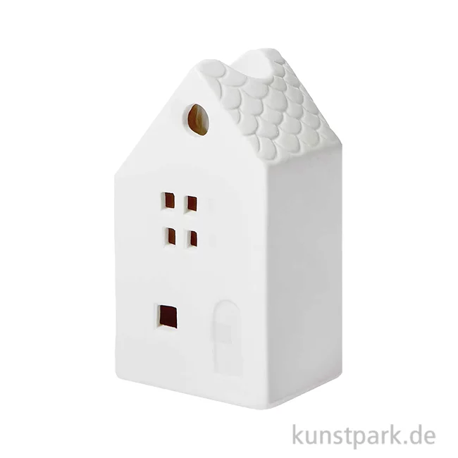 Artikelbild 1 des Artikels “Kerzenhalter Haus, Weiß, Porzellan, 10,5 x 4,5 x 6 cm “