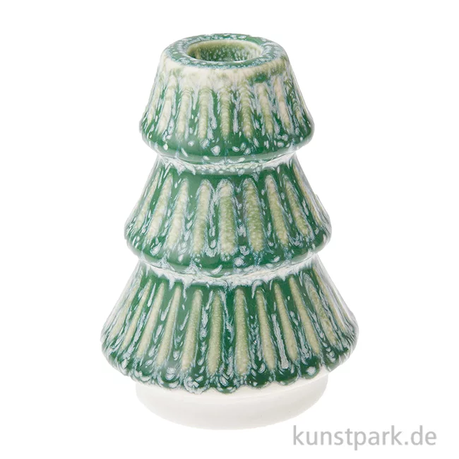 Artikelbild 1 des Artikels “Kerzenhalter Tanne Grün, Porzellan, 12 x 8,5 x 8,5 cm “