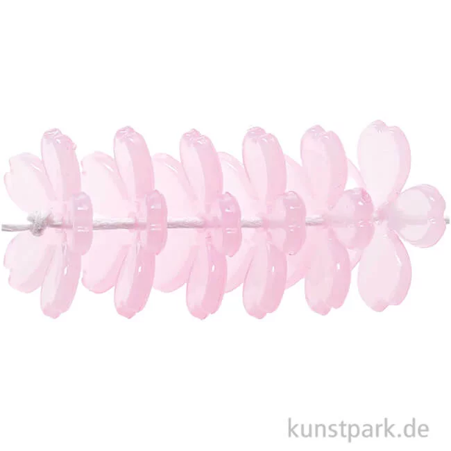 Artikelbild 1 des Artikels “Kirschblüten Perlen, Rosa, 18x18x4 mm, 20 Stück “