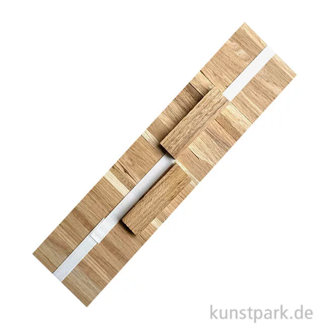 Artikelbild 1 des Artikels “Klötzchenmann Holzklötzchen zum Basteln, Eiche, 22x8x80 mm, 78 Stück “