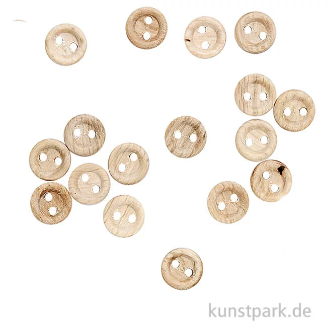 Artikelbild 1 des Artikels “Knöpfe aus unlackiertem Holz, 2 Loch “