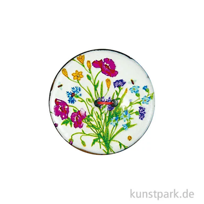Artikelbild 1 des Artikels “Knopf - Floral Weiß “