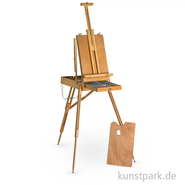 Artikelbild 1 des Artikels “Kofferstaffelei aus Ulmenholz mit vielen Funktionen “