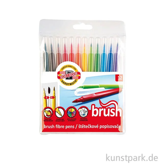 Artikelbild 1 des Artikels “Koh-I-Noor Brush Pen, 12 Stifte im Etui “