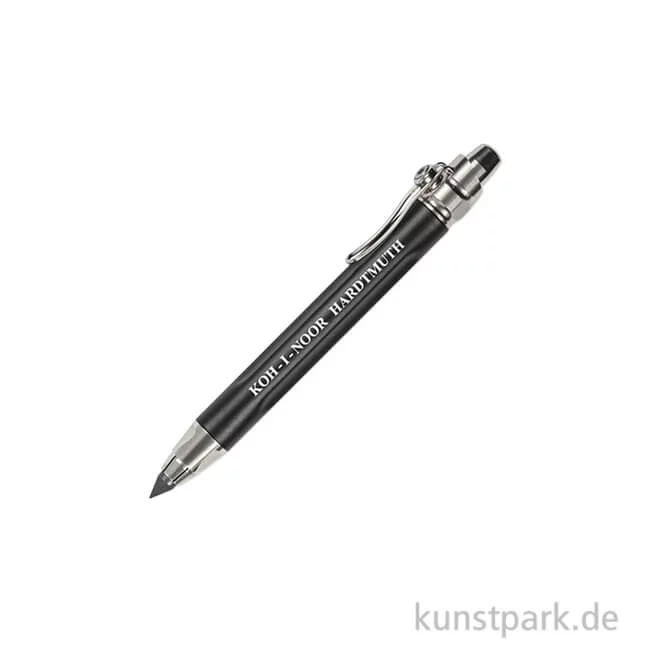 Artikelbild 1 des Artikels “Koh-I-Noor Druckbleistift Metall Schwarz für 5,6 mm Minen mit Clip “
