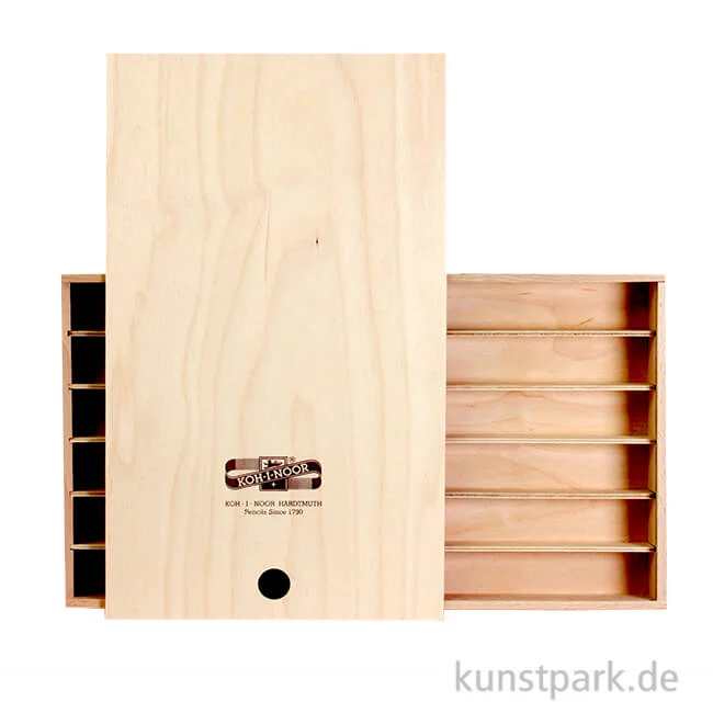 Artikelbild 1 des Artikels “Koh-I-Noor Holzkasten mit Schiebedeckel und Facheinteilung “