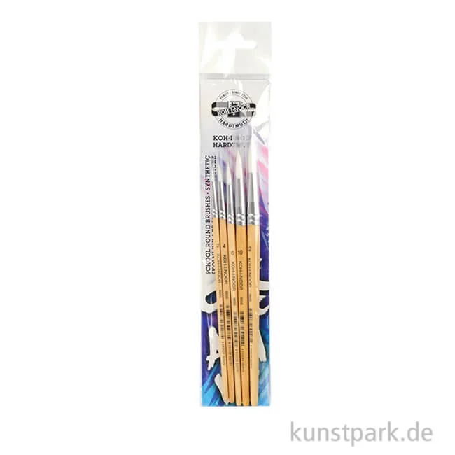 Artikelbild 1 des Artikels “Koh-I-Noor Pinselset SYNTHETIC, 5 Rundpinsel, Größen 2, 4, 6, 10 und 12 “