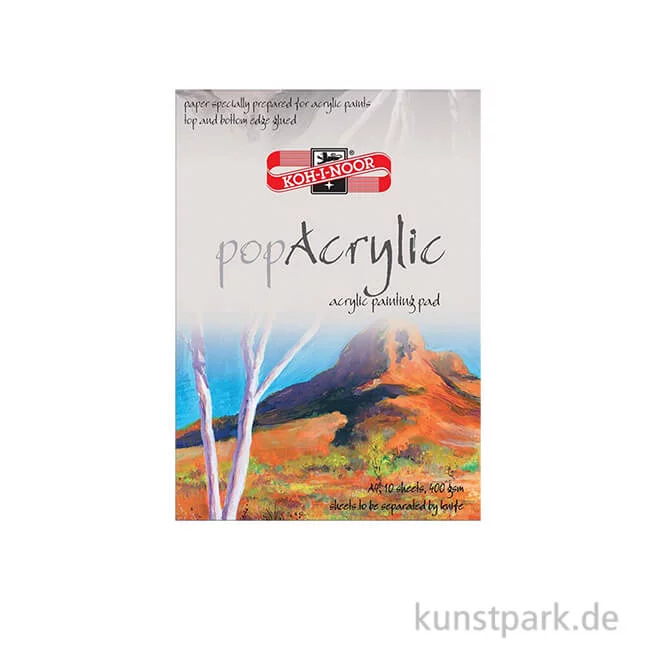 Artikelbild 1 des Artikels “Koh-I-Noor Pop Acryl Papier, 10 Blatt Weiß, 400g DIN A4“