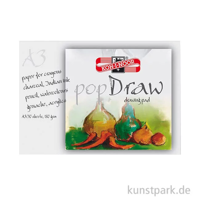 Artikelbild 1 des Artikels “Koh-I-Noor Pop Draw Papier, 30 Blatt Weiß, 180g “
