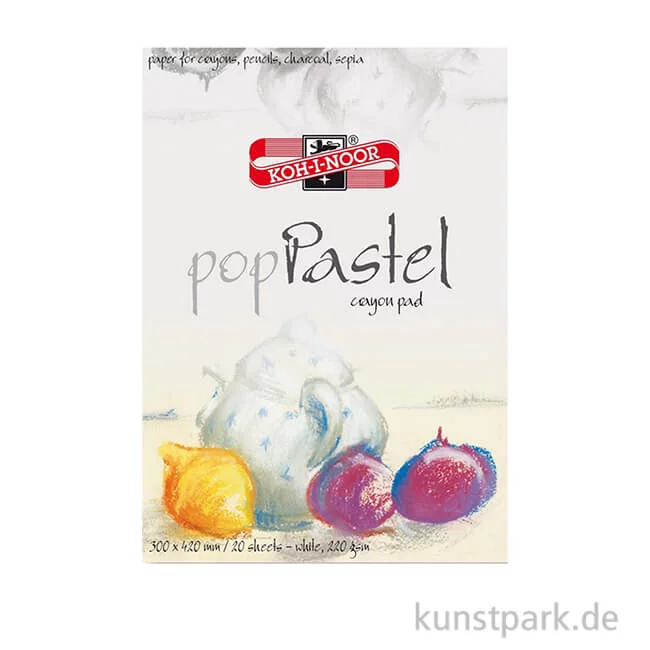 Artikelbild 1 des Artikels “Koh-I-Noor Pop Pastel Papier, 20 Blatt Weiß, 220g DIN A3“
