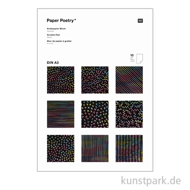 Artikelbild 1 des Artikels “Kratzpapier Block - Regenbogen “