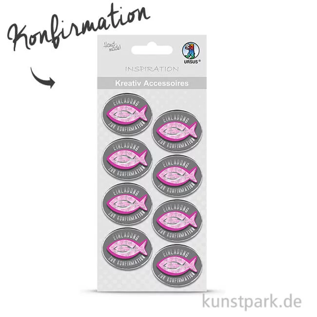 Artikelbild 1 des Artikels “Kreativ Accessoires Religion - Pink, Einladung Konfirmation “