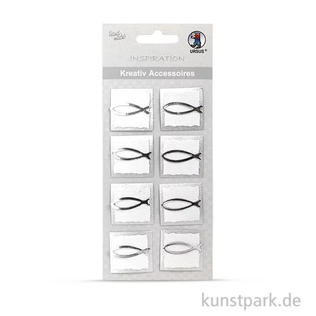 Artikelbild 1 des Artikels “Kreativ Accessoires Silber - Fisch, 8 Stück “