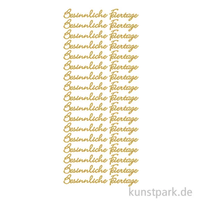 Artikelbild 1 des Artikels “Kreativ Sticker - Besinnliche Weihnachten, Gold, 10 x 23 cm “