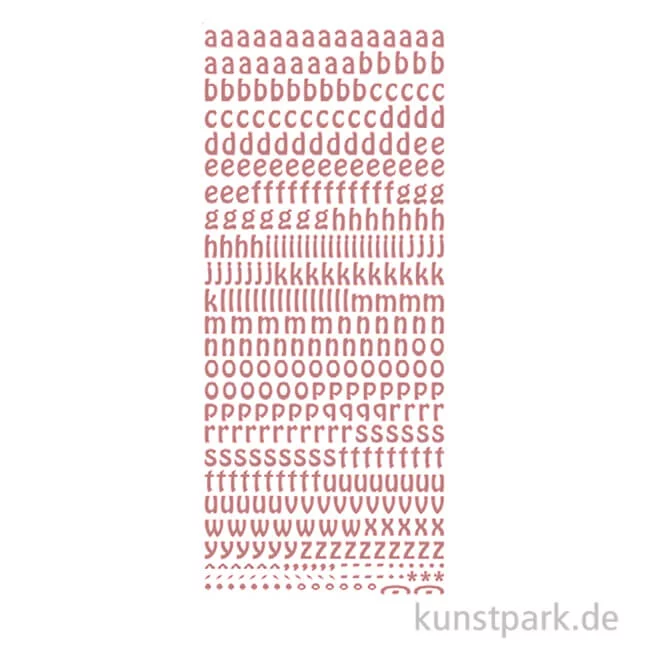 Artikelbild 1 des Artikels “Kreativ Sticker - Buchstaben klein, Kupfer, 10 x 23 cm “