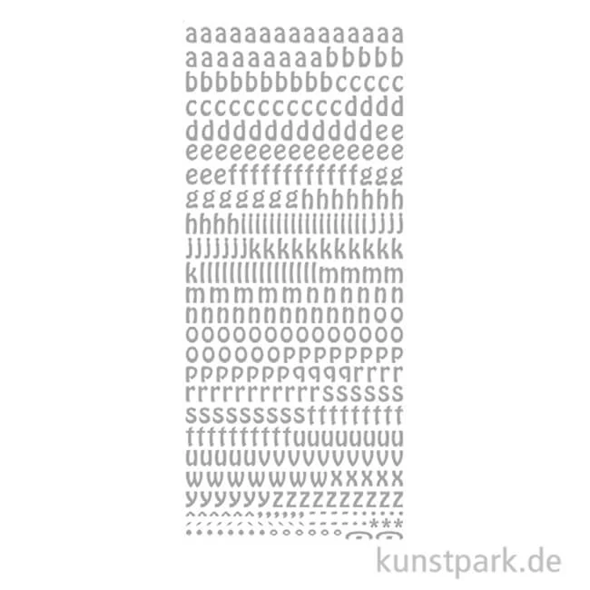 Artikelbild 1 des Artikels “Kreativ Sticker - Buchstaben klein, Silber, 10 x 23 cm “