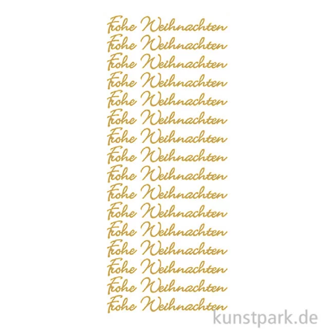 Artikelbild 1 des Artikels “Kreativ Sticker - Frohe Weihnachten Schrift, Gold, 10 x 23 cm “