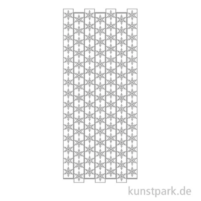 Artikelbild 1 des Artikels “Kreativ Sticker - Schneeflocken Bordüre, Silber, 10 x 23 cm “
