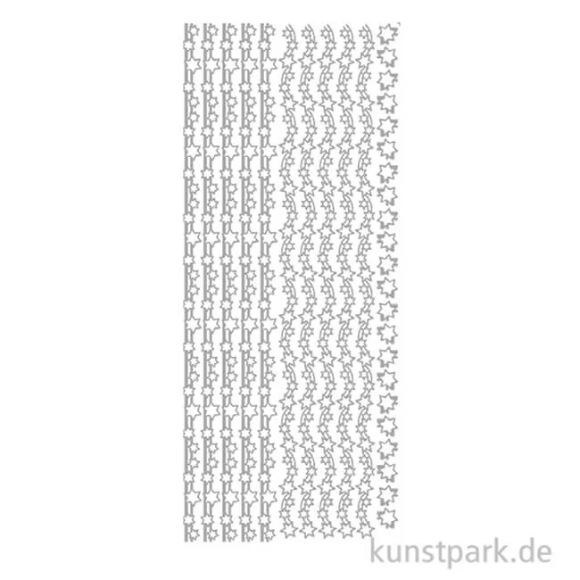 Artikelbild 1 des Artikels “Kreativ Sticker - Sterne 2, Silber, 10 x 23 cm “