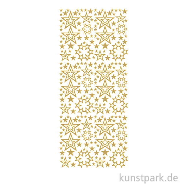 Artikelbild 1 des Artikels “Kreativ Sticker - Sterne 3, Gold, 10 x 23 cm “