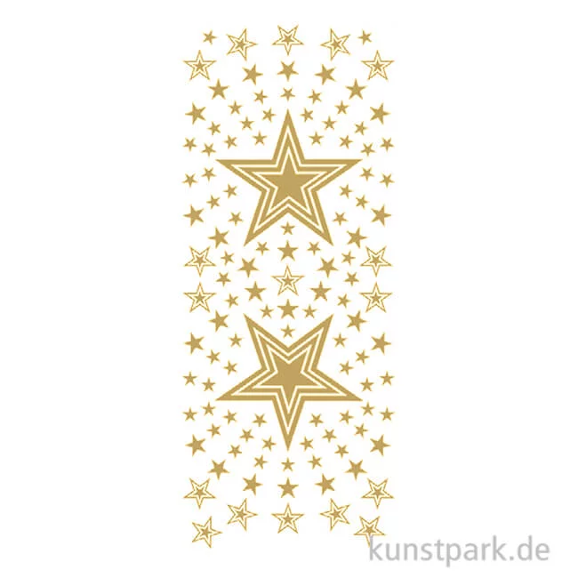 Artikelbild 1 des Artikels “Kreativ Sticker - Sterne 4, Gold, 10 x 23 cm “