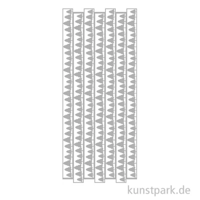 Artikelbild 1 des Artikels “Kreativ Sticker - Weihnachtsbaum Bordüre, Silber, 10 x 23 cm “