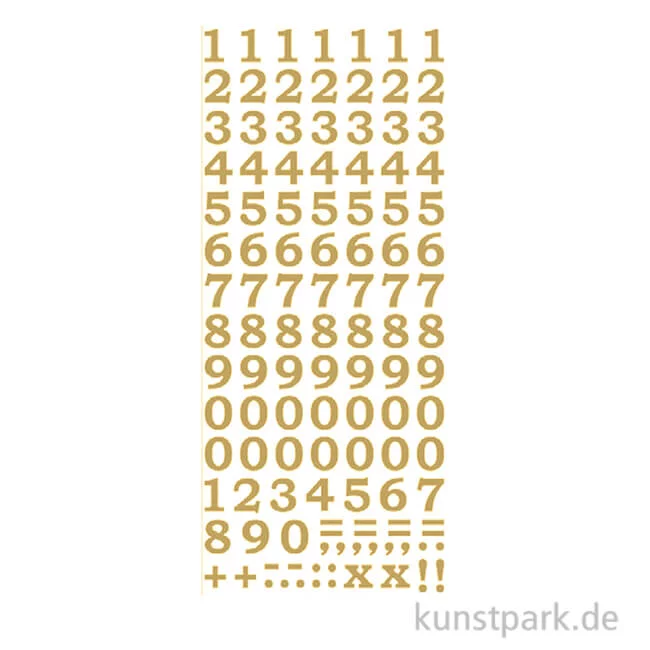 Artikelbild 1 des Artikels “Kreativ Sticker - Zahlen 2, Gold, 10 x 23 cm “