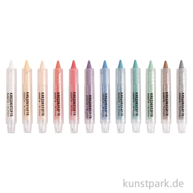 Artikelbild 1 des Artikels “Kreidestifte - 12 Stück, in Kunststoff gefasst “