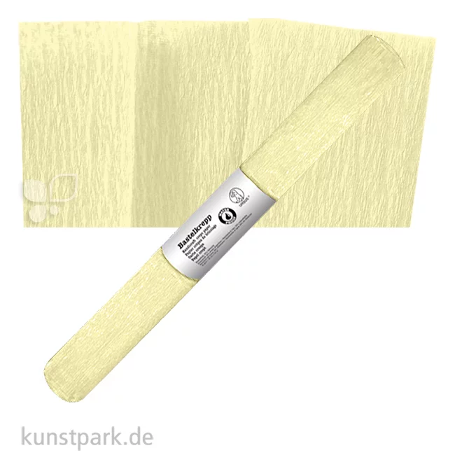 Artikelbild 1 des Artikels “Krepppapier Wasserfest, 250 x 50 cm, 32g Rolle | Creme“