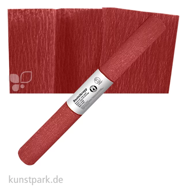 Artikelbild 1 des Artikels “Krepppapier Wasserfest, 250 x 50 cm, 32g Rolle | Dunkelrot“