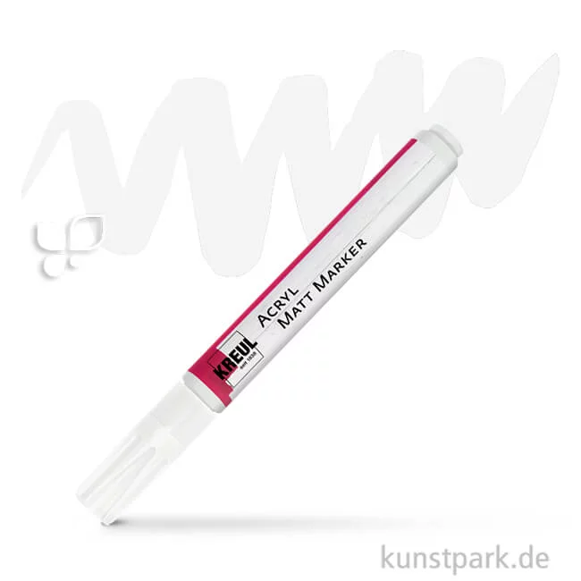 Artikelbild 1 des Artikels “KREUL Acryl Matt Marker 2-4 mm Einzelstift | Weiss“