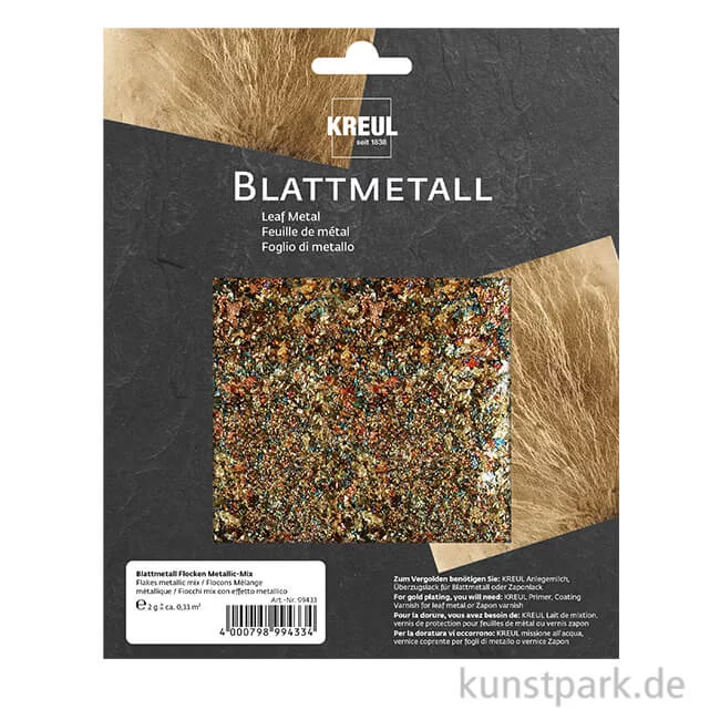 Artikelbild 1 des Artikels “KREUL Blattmetall Flocken - Metallic-Mix, 2g “