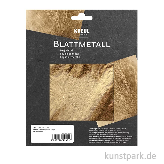 Artikelbild 1 des Artikels “KREUL Blattmetall - Gold, 140 x 140 mm, 6 Blatt “