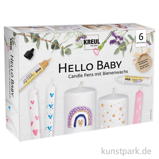 Artikelbild 1 des Artikels “KREUL Candle Pen - Hello Baby Set mit 6 Kerzenstiften “