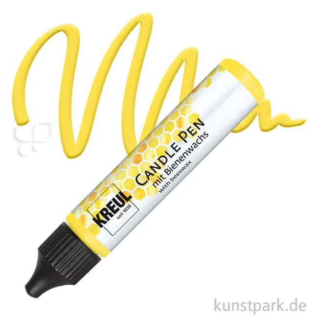 Artikelbild 1 des Artikels “KREUL Candle Pen - Kerzenstift, 29 ml Einzelfarbe | Gelb“