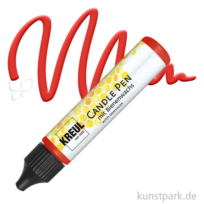 Artikelbild 1 des Artikels “KREUL Candle Pen - Kerzenstift, 29 ml Einzelfarbe | Rot“