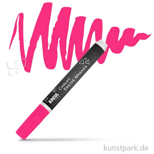 Artikelbild 1 des Artikels “KREUL Chalky Kreidemarker Einzelfarbe | Neon Pink“