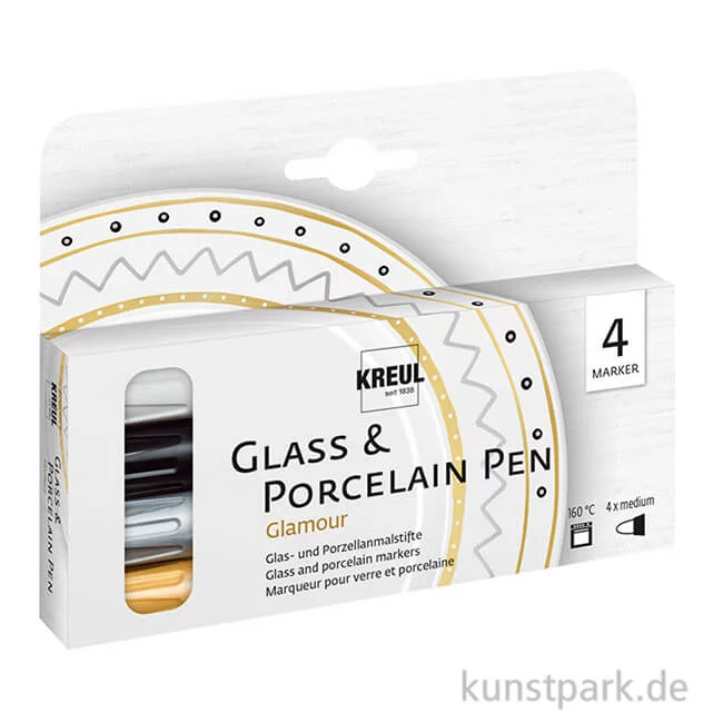Artikelbild 1 des Artikels “KREUL Glass & Porcelain Pen - Glamour Set mit 4 Stiften “