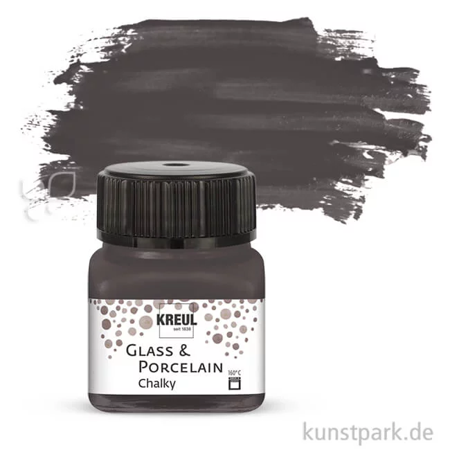 Artikelbild 1 des Artikels “KREUL Glass & Porcelain CHALKY 20 ml Einzelfarbe | Volcanic Gray“