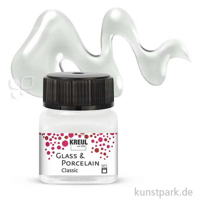 Artikelbild 1 des Artikels “KREUL Glass & Porcelain CLASSIC 20 ml Einzelfarbe | Cremeweiss“