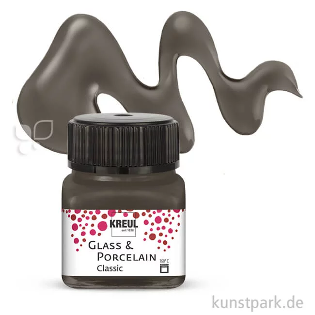 Artikelbild 1 des Artikels “KREUL Glass & Porcelain CLASSIC 20 ml Einzelfarbe | Dunkelbraun“