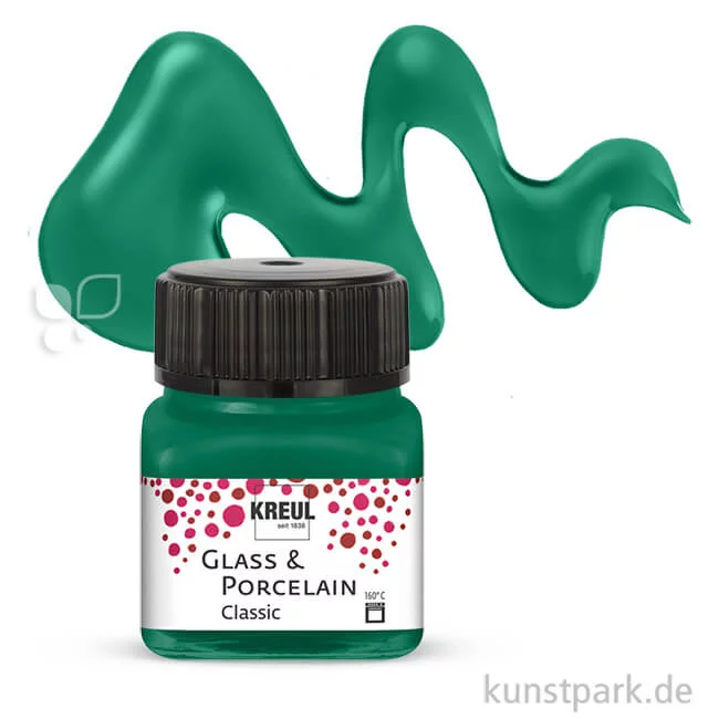 Artikelbild 1 des Artikels “KREUL Glass & Porcelain CLASSIC 20 ml Einzelfarbe | Dunkelgrün“