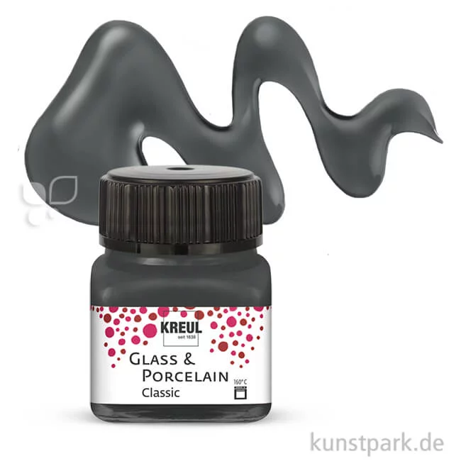 Artikelbild 1 des Artikels “KREUL Glass & Porcelain CLASSIC 20 ml Einzelfarbe | Grau“