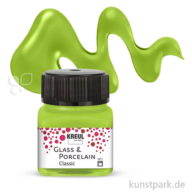 Artikelbild 1 des Artikels “KREUL Glass & Porcelain CLASSIC 20 ml Einzelfarbe | Maigrün“