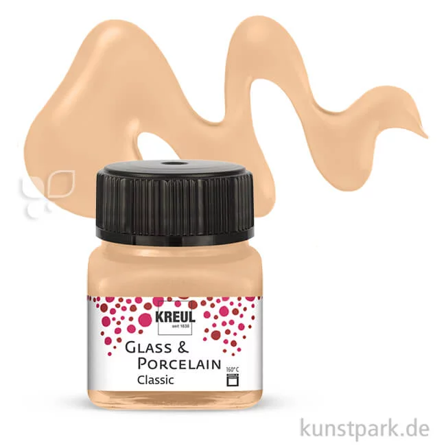 Artikelbild 1 des Artikels “KREUL Glass & Porcelain CLASSIC 20 ml Einzelfarbe | Metallic-Champagner“